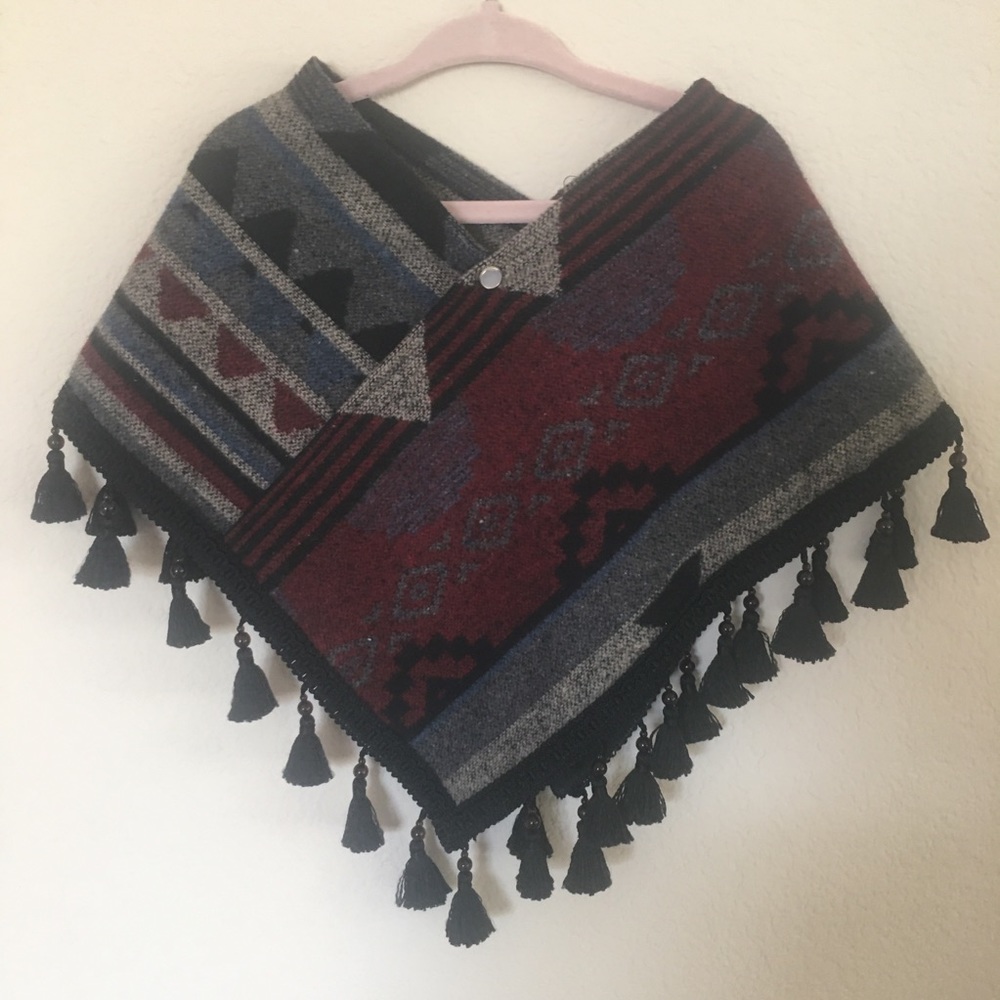 Unisex handmade poncho